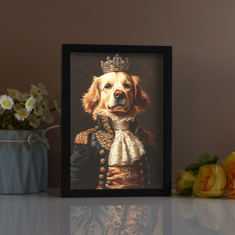 Custom Royal Pet Portrait Night Light