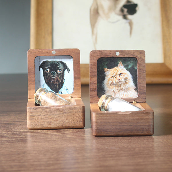 Custom Wooden Pet fur Keepsake,Wooden pet ashes box,Personalized pet loss sympathy gift,Dog memorial,Cat Keepsake Gift,Pet Loss Gifts